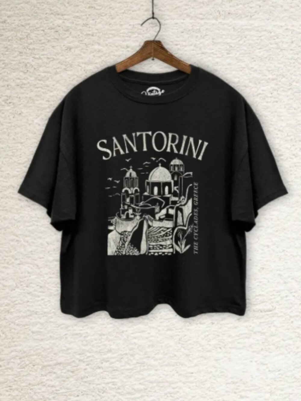 NWT SANTORINI  CYCLADES GREECE BOXY TSHIRT